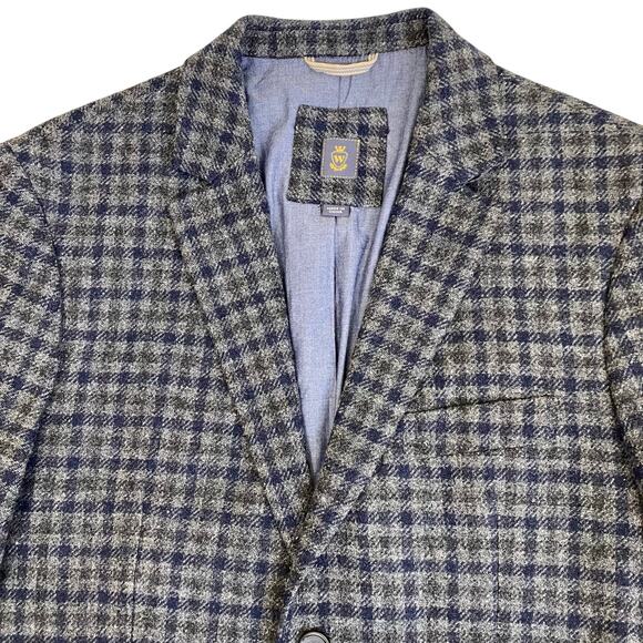 Wallin & Bros Mens 38S Wool Tweed Tailored Sports Coat Blazer Elbow Patches - Picture 3 of 16